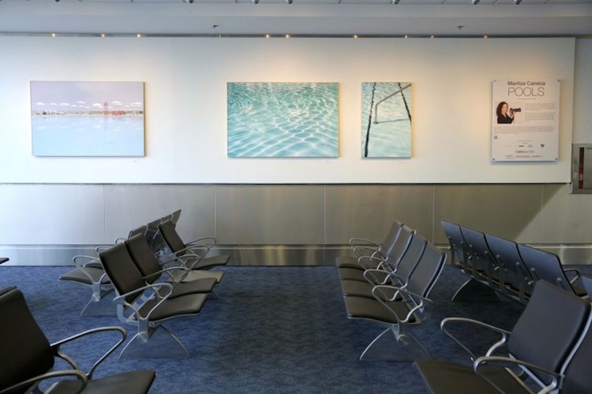 Pools, de Maritza Caneca, estará en exhibición hasta finales de marzo en MIA Galleries, en el Aeropuerto Internacional de Miami.&nbsp;