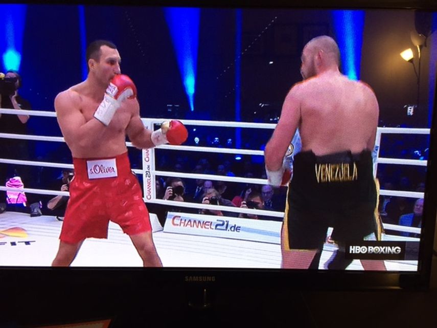 Fury logró dominar su combate ante Klitschko de punta a punta. (CAPTURA DE PANTALLA)