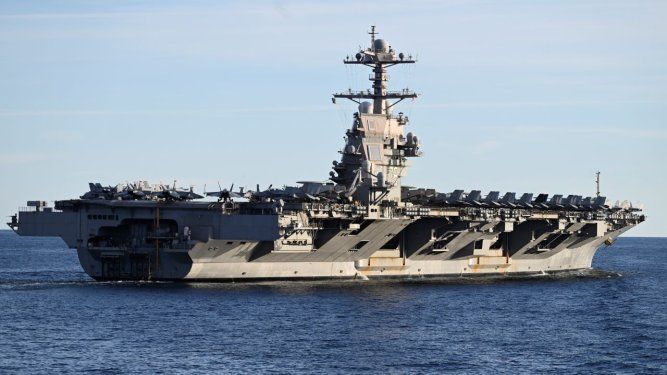 El USS Gerald R. Ford (CVN-78), el portaaviones nuclear más grande del mundo.