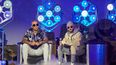 El dúo de reguetón Wisin & Yandel, durante una conferencia de prensa el lunes,14 de marzo, en Miami.
