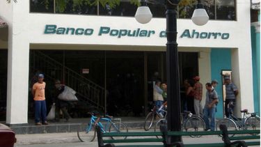 Una sede del Banco Popular de Ahorro en La Habana.