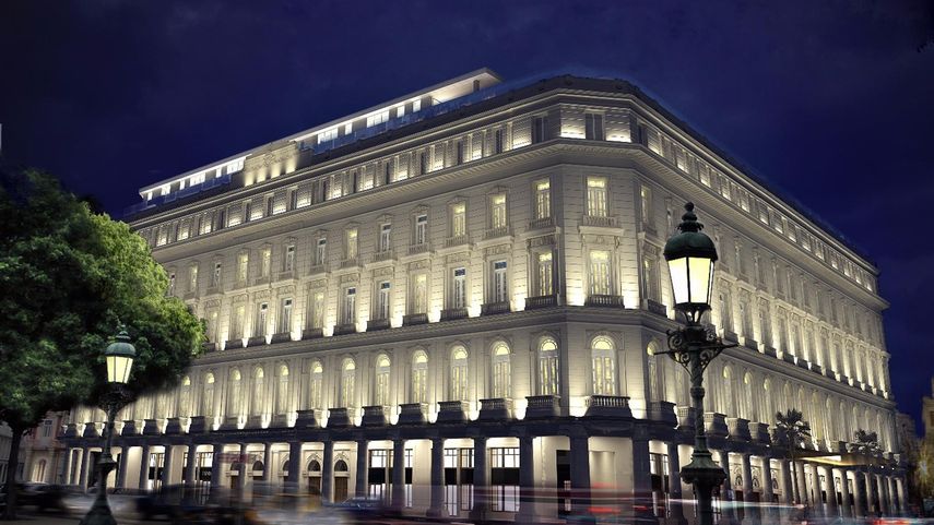 En esos proyectos en ejecución figura su primer hotel cinco estrellas plus en La Habana, el Manzana Kempinski, gestionado por la cadena suiza Kempinski