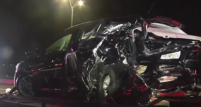 Así quedó el vehículo impactado.&nbsp;