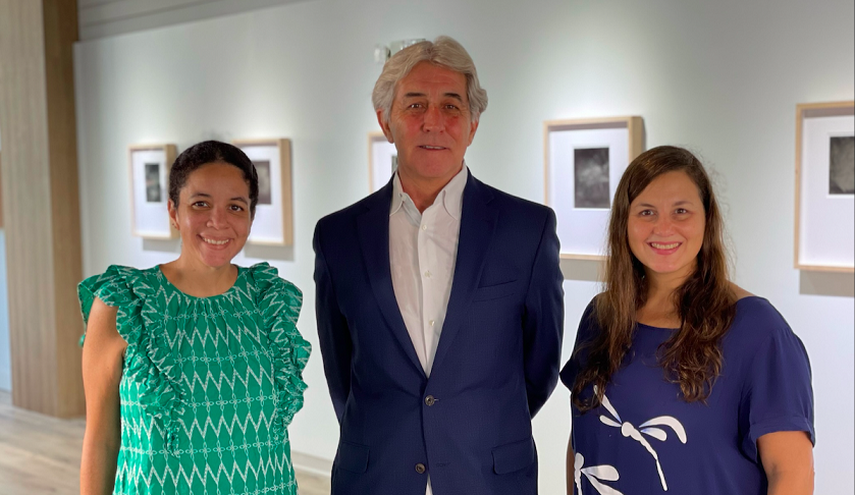 Los productores Olivia Liendo y Marcelo Llobell, junto a Ana Maria Carrano directora del documental Doral Ciudad Cultural.