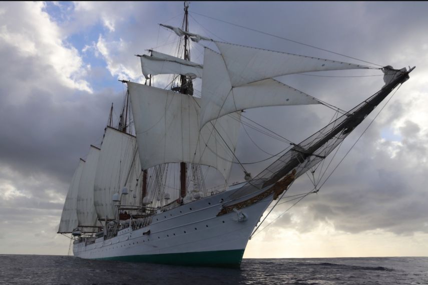 El Buque Escuela de la Armada española Juan Sebastián de Elcano recorrerá 17.000 millas náuticas