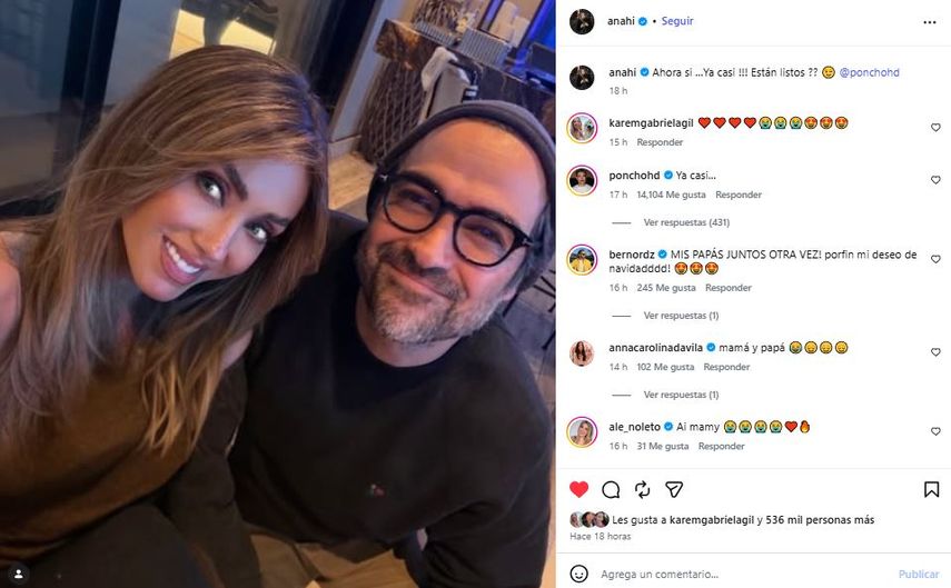 Anahí y Poncho Herrera.&nbsp;
