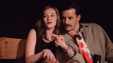 Los actores Ángela Aguiar y Fernando Bodega en una escena de Un recuerdo después del Holocausto.&nbsp;