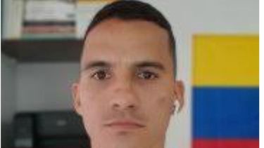 El teniente Ronald Ojeda, exiliado venezolano en Chile.