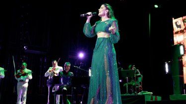 Mariaca Semprún en homenaje a Rocío Dúrcal.&nbsp;