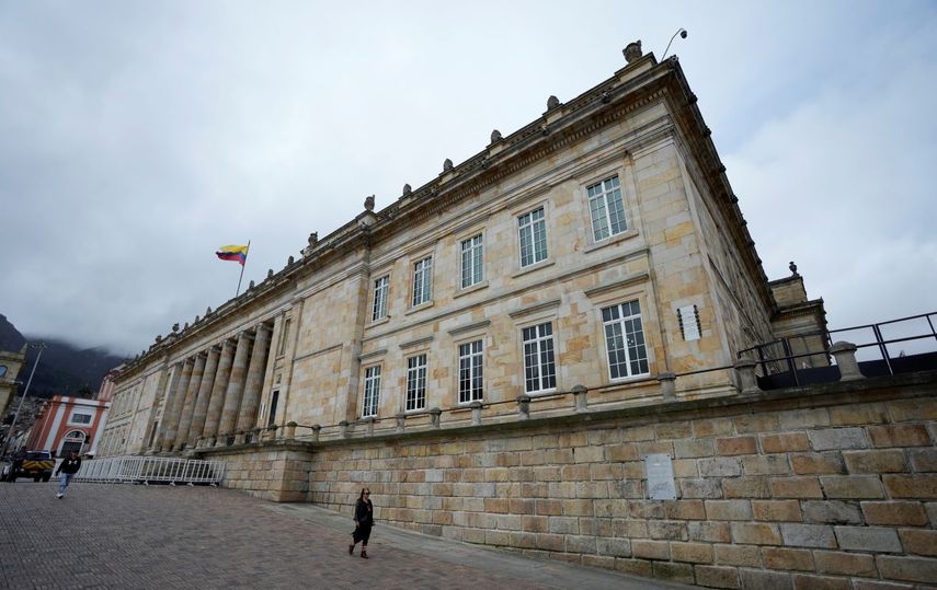 Edificio del Congreso en Bogotá, Colombia.
