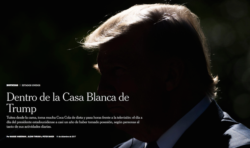 Portada del&nbsp;www.nytimes.com.&nbsp;