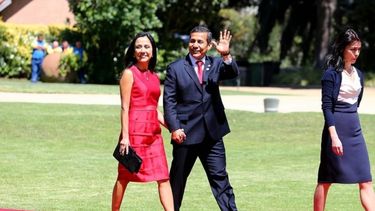 El expresidente de Perú, Ollanta Humala y Nadine Heredia, su esposa. 