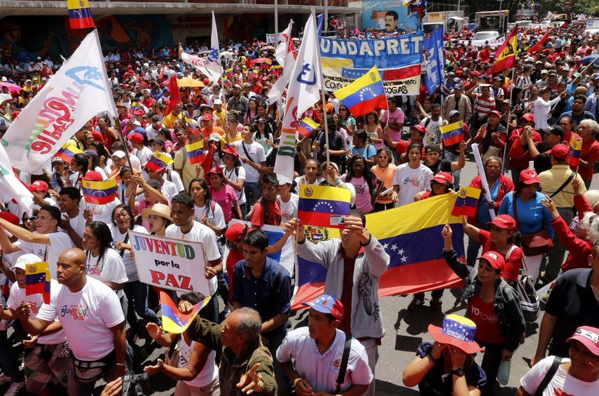 Afectos al oficialismo marcharo este jueves.&nbsp;