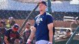 El patrullero Aaron Judge, capitán de la selección de Estados Unidos, durante una sesión de práctica de bateo, el 3 de marzo de 2026. El patrullero Aaron Judge, capitán de la selección de Estados Unidos, durante una sesión de práctica de bateo, el 3 de marzo de 2026.