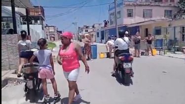 Captura de pantalla subido en redes sociales reportando la protesta en Regla, La Habana.