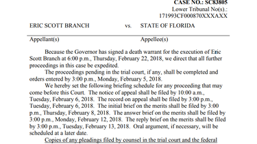 Orden de ejecución de&nbsp;Eric&nbsp;Branch, fijada para el&nbsp;22 de febrero a las 6:00 p.m.