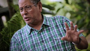 El mayor retirado nicaragüense Roberto Samcam ofrece una entrevista a la AFP en Managua el 3 de junio de 2018.