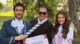 El actor&nbsp;Rodrigo Guirao,&nbsp;el&nbsp;productor&nbsp;Salvador Mejía&nbsp;y&nbsp;la&nbsp;actriz&nbsp;Kimberly Dos Ramos&nbsp;en el claquetazo de&nbsp;Me Atrevo a Amarte&nbsp;la nueva producción de&nbsp;TelevisaUnivision.&nbsp;