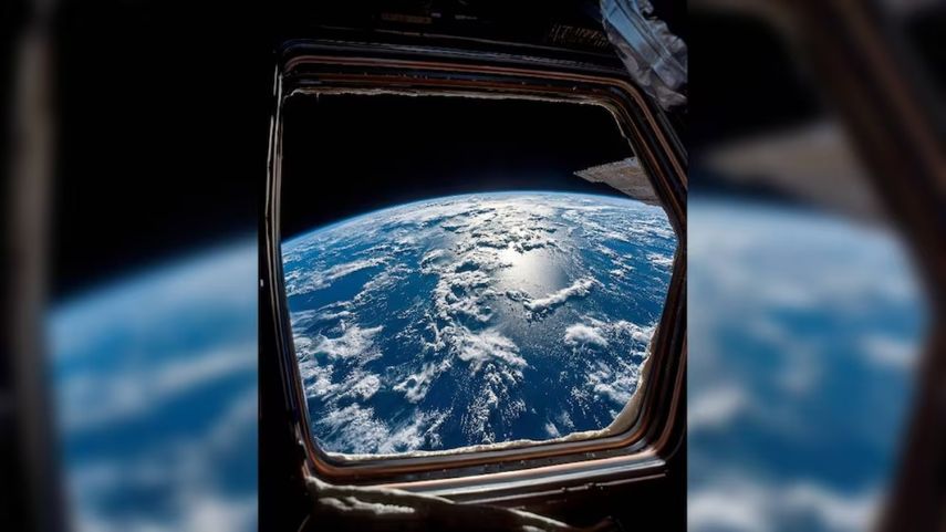La Tierra en su esplendor fue captada por los tripulantes de Artemis II.