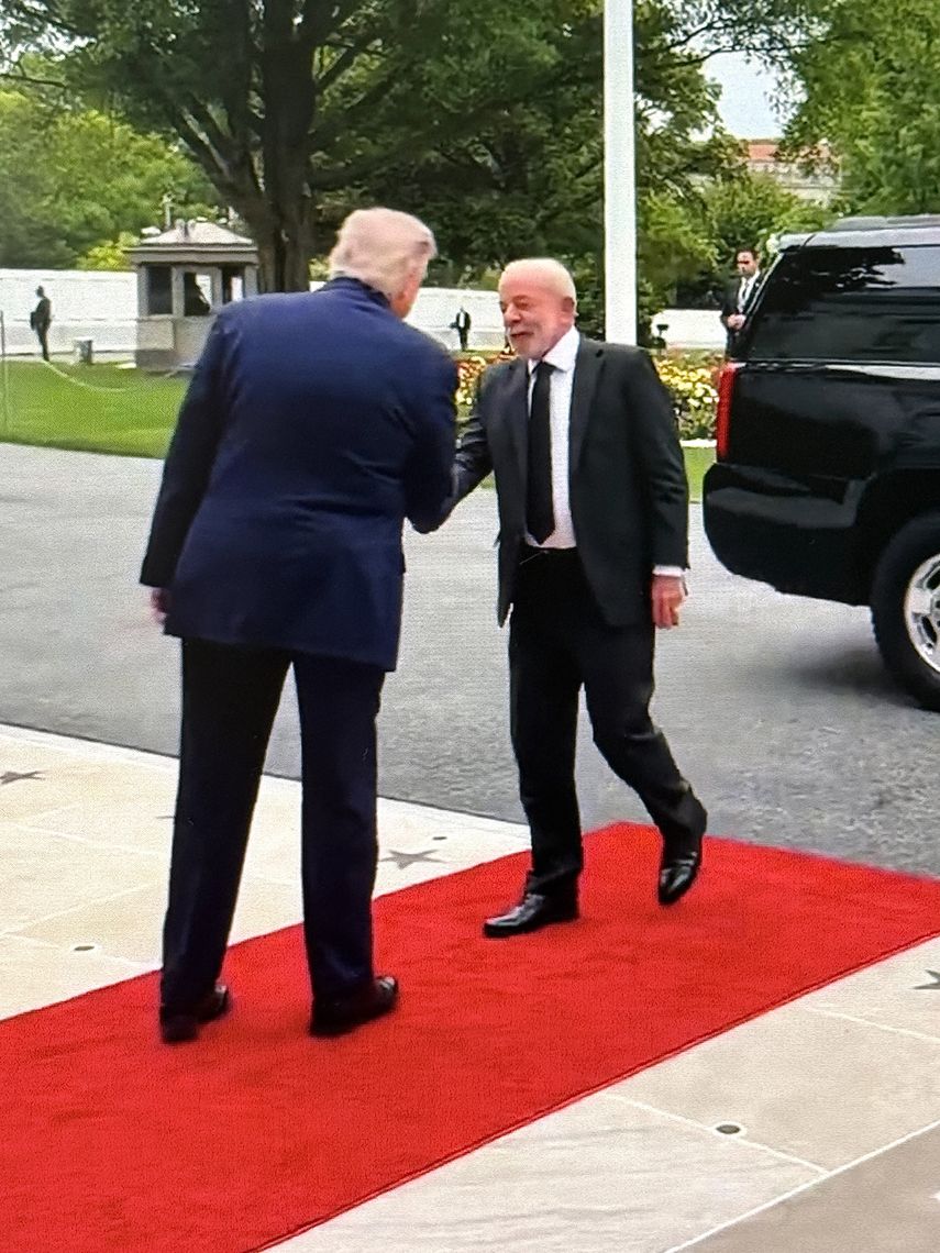 El presidente Trump recibe a Lula Da Silva para una reunión en Washington.