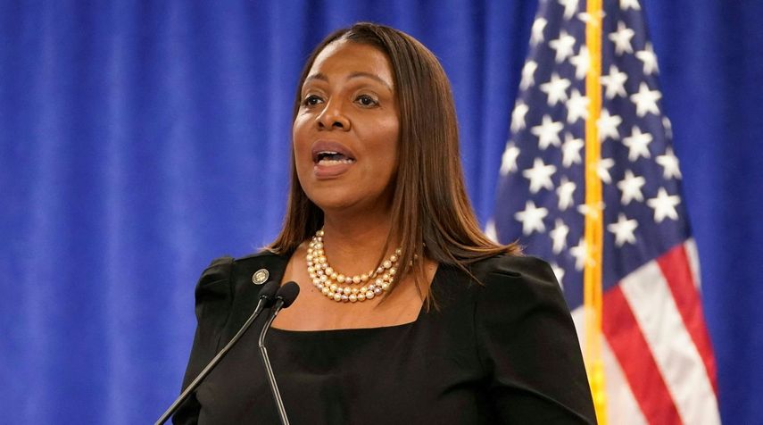 La fiscal general de Nueva York Letitia James acusada de fraude hipotecario.