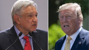 Presidentes de México, Manuel López Obrador (AMLO) y Estados Unidos, Donald Trump.