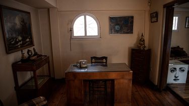 Vista del interior de La Chascona, casa del poeta chileno y premio Nobel de Literatura 1971 Pablo Neruda, en Santiago, el 6 de abril de 2022.