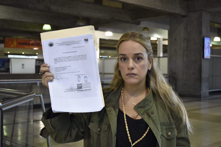 Tintori iba a ser recibida durante la semana que viene junto con el presidente del Parlamento, el opositor Julio Borges, por los presidentes Emmanuel Macron de Francia y Mariano Rajoy de España