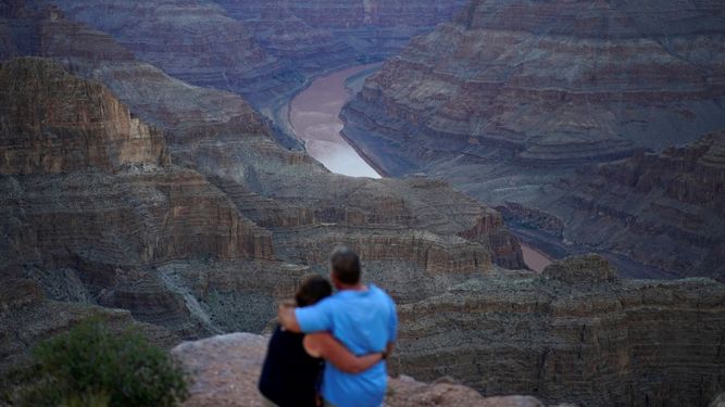 Vista del río Colorado desde el noroeste de Arizona. Foto tomada el 15 de agosto del 2022.&nbsp;