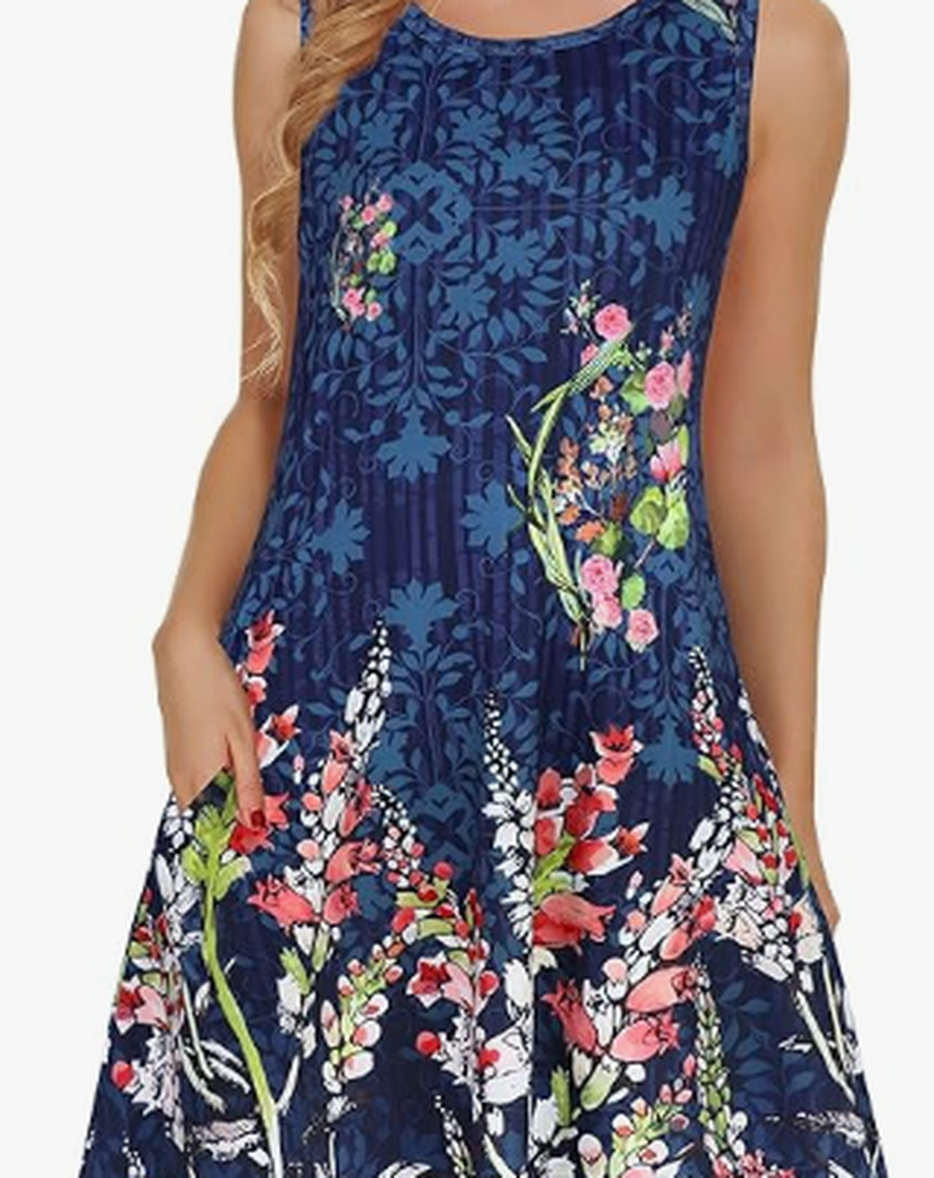 Elescat Vestidos De Verano Para Mujer, Estilo Casual, Sin Mangas, Para