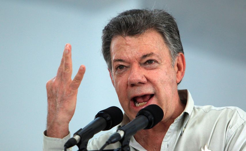 El presidente de Colombia, Juan Manuel Santos