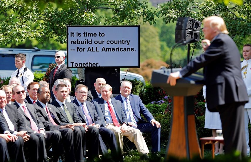 El presidente Donald Trump habla sobre la reforma migratoria en la Casa Blanca, en Washington.