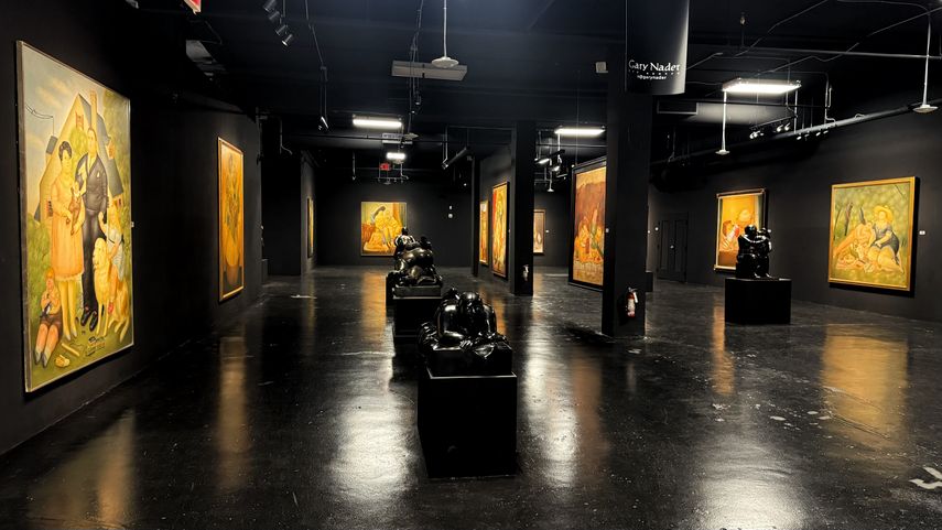 Parte de la muestra Botero Immersed en el Gary Nader Art Centre.