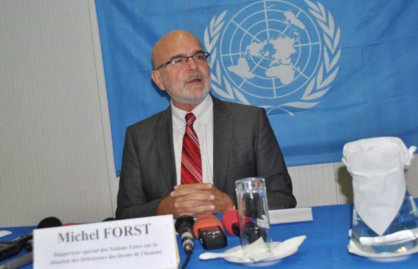 Michel Forst, relator especial de la ONU.&nbsp;