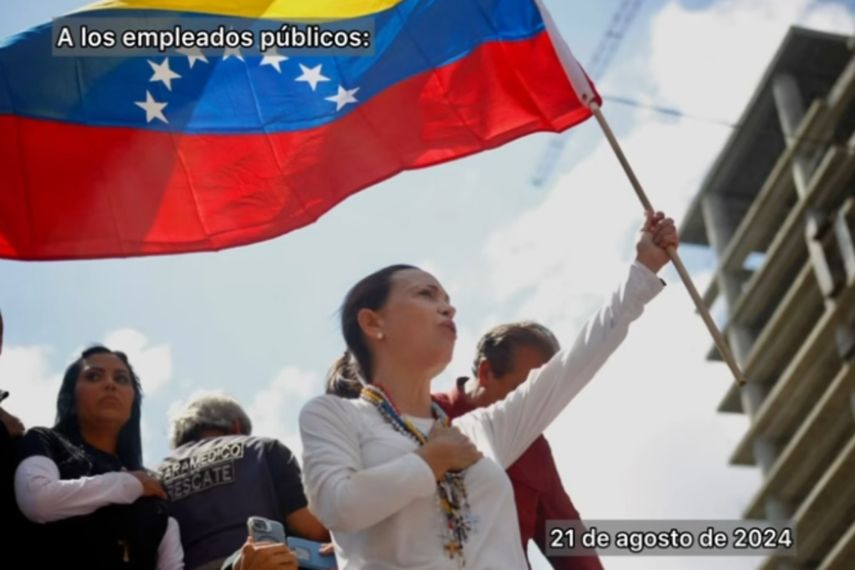 María Corina Machado le habló a los empleados públicos