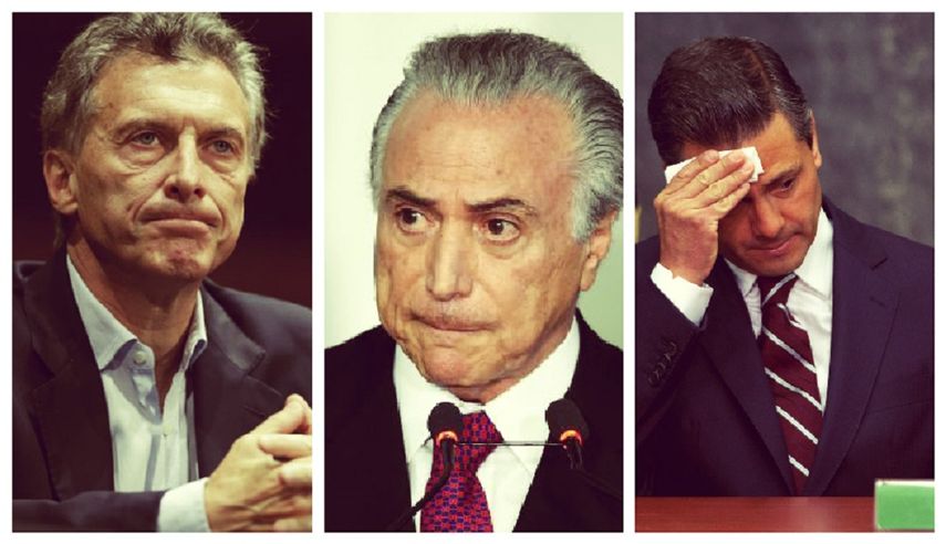 Macri, Temer y Peña Nieto asisten a cumbre del G20 con grandes retos por delante.