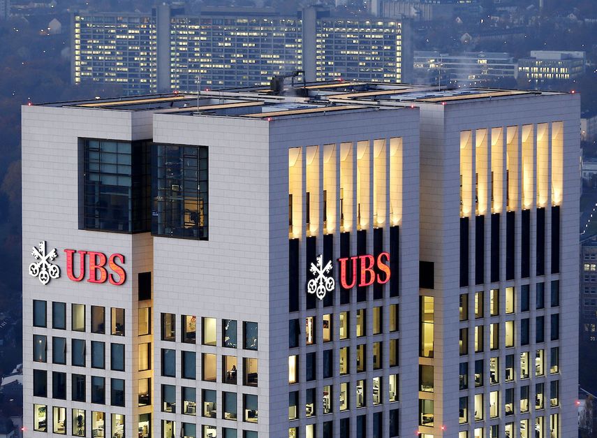 Edificio con oficinas del banco suizo UBS en Alemania.&nbsp;