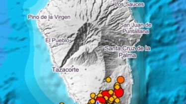 Registrados más 60 sismos en La Palma desde las 00.00 horas, varios de magnitud 3.9 en Mazo.