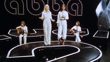 Imagen tomada el 18 de noviembre de 1976 del grupo de pop sueco ABBA.&nbsp;