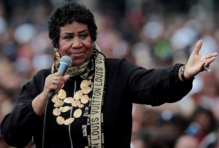 La cantante estadounidense Aretha Franklin.