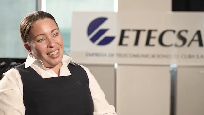 Presidenta de ETECSA, Tania Elena Velázquez Rodríguez.