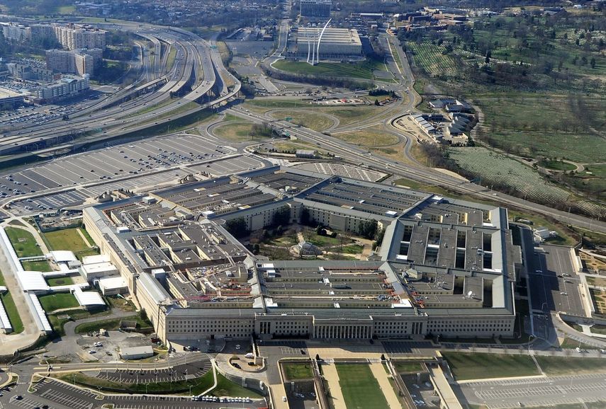 Vista aérea del Pentágono en Washington.