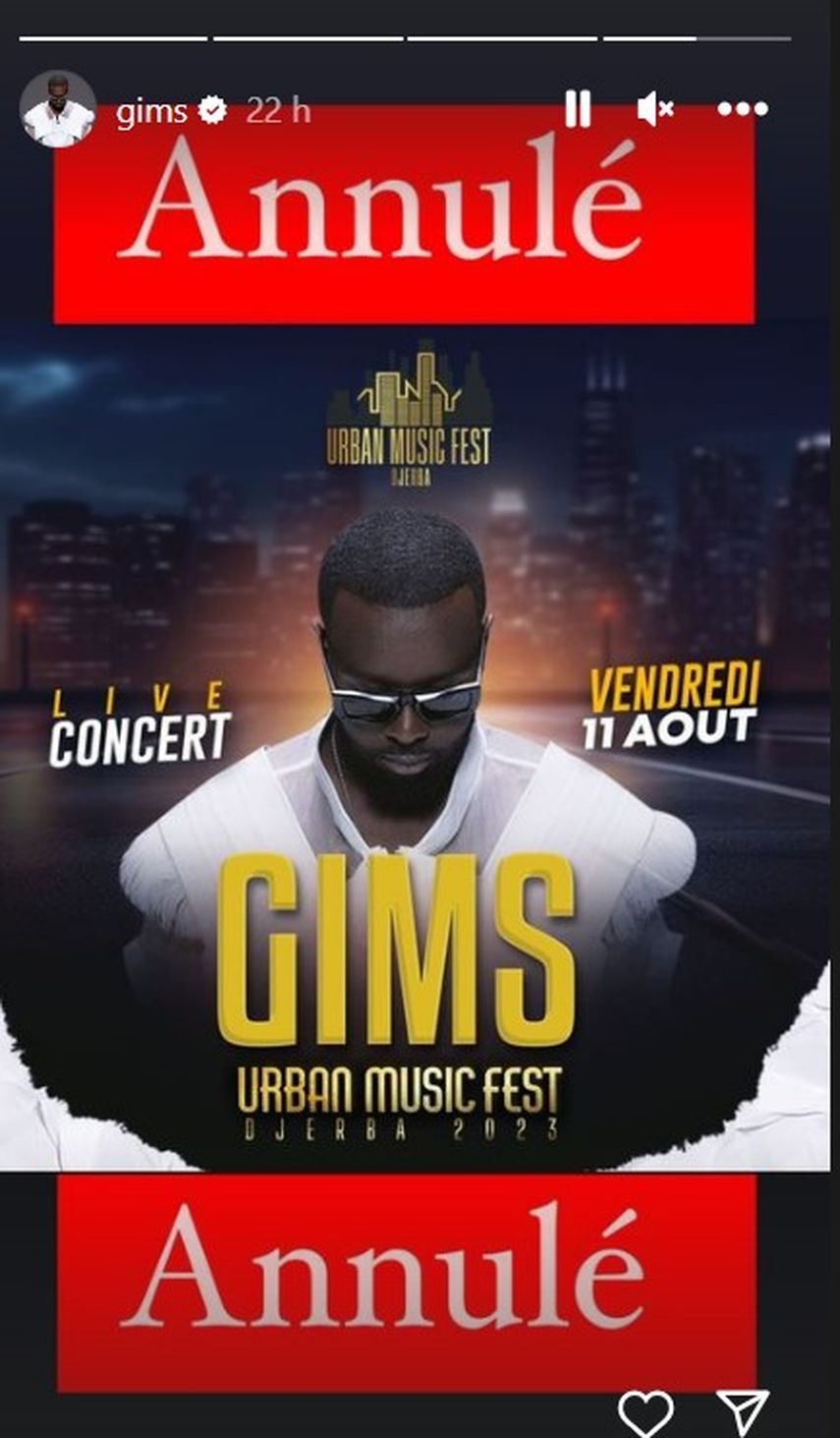 Rapero Gims anula concierto en Túnez en protesta por maltrato a migrantes.