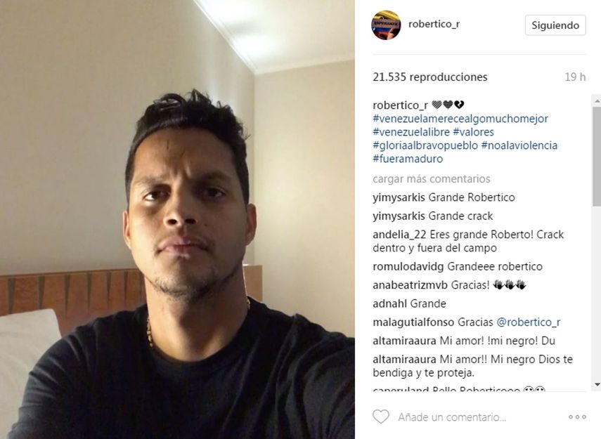 Rosales, quien se recupera de una operación, ha estado atento a los hechos de violencia en Venezuela.