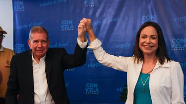 María Corina Machado y Edmundo González Urrutia tras los comicios de Venezuela.&nbsp;
