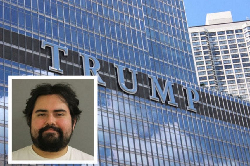 Juan Miguel Ramírez Rocamora, de 30 años de edad,&nbsp;dijo a un empleado del hotel Trump en Chicago: Llamen a la CIA, hay una bomba en mi habitación.
