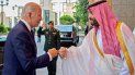El controversial saludo del presidente Joe Biden al príncipe heredero saudita, Mohamed bin Salman.  
