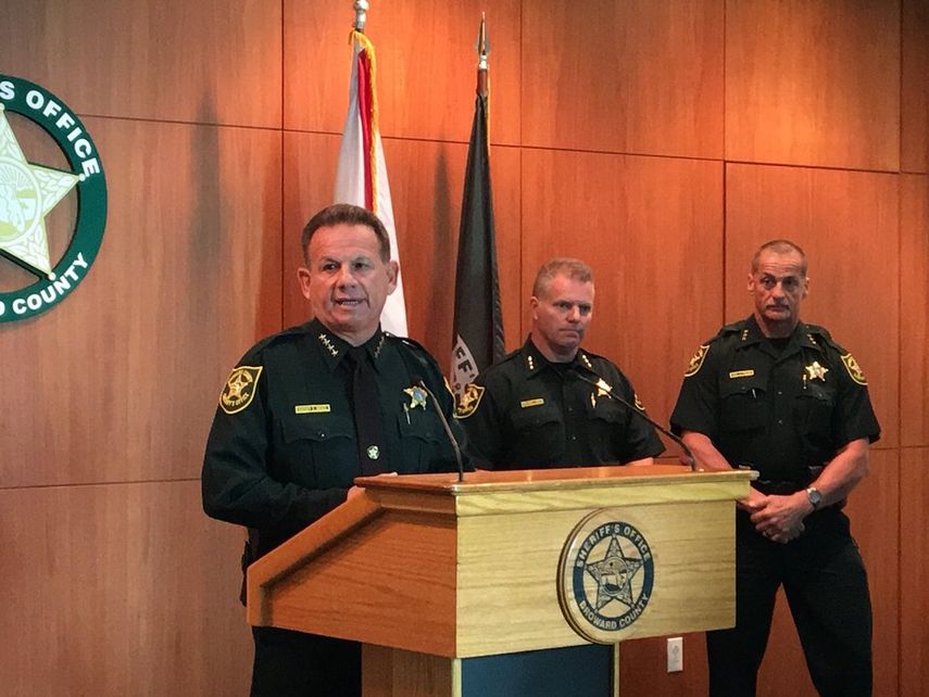 El alguacil del condado Broward, Scott Israel.&nbsp;