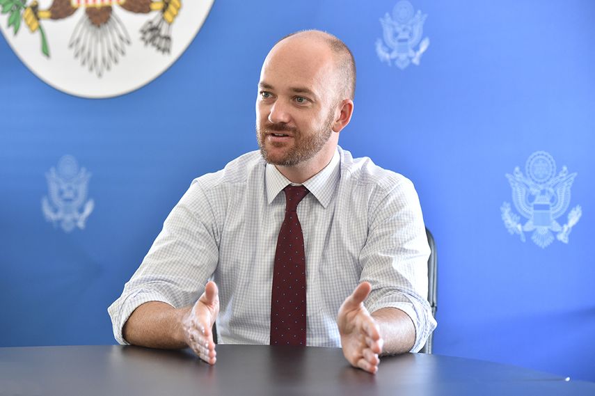 El vocero del Departamento de Estado, Justen Thomas. (ÁLVARO MATA)