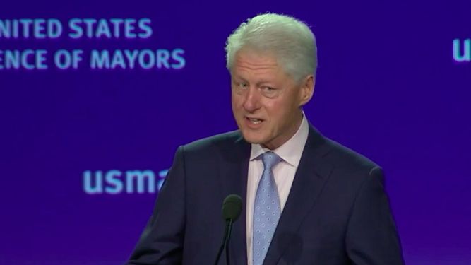 Imagen de archivo del expresidente Bill Clinton, cuya intervención de esta tarde ha generado una enorme expectativa.